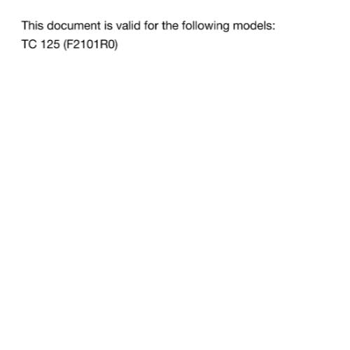 HUSQVARNA 2018 - TC 125 - REPAIR WORKSHOP SERVICE MANUAL