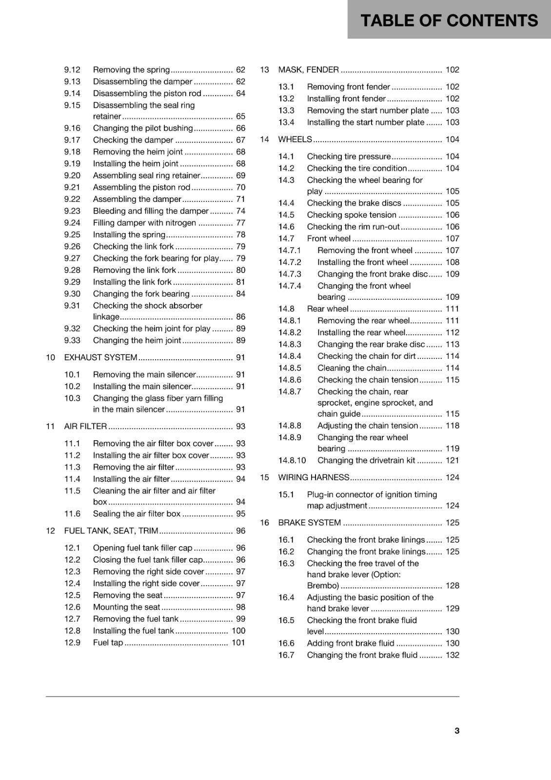HUSQVARNA 2018 - TC 125 - REPAIR WORKSHOP SERVICE MANUAL