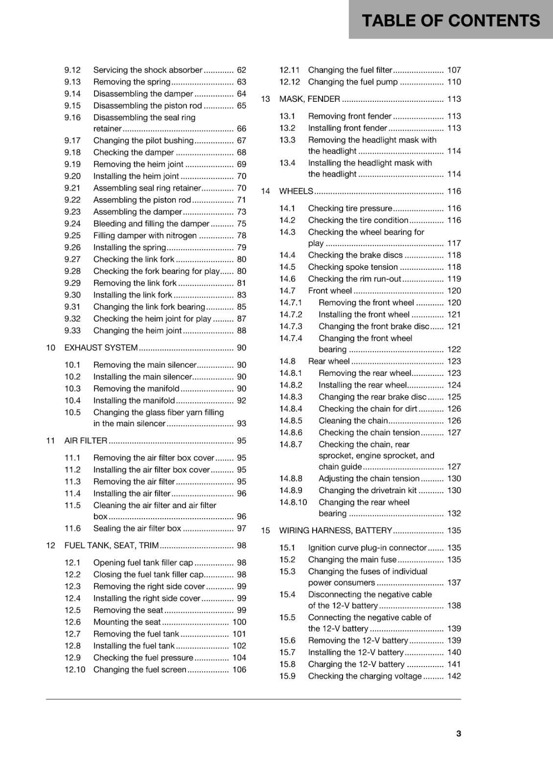 HUSQVARNA 2018 - TE 250i 300i - REPAIR WORKSHOP SERVICE MANUAL