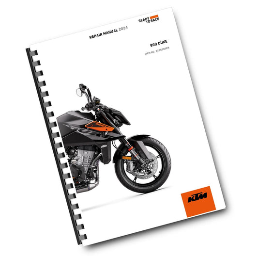 KTM 2024 - 990 DUKE - WORKSHOP SERVICE REPAIR MANUAL COMB BOUND