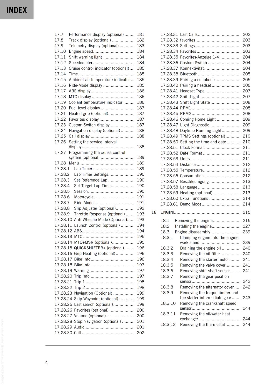 KTM 2024 - 990 DUKE - WORKSHOP SERVICE REPAIR MANUAL COMB BOUND
