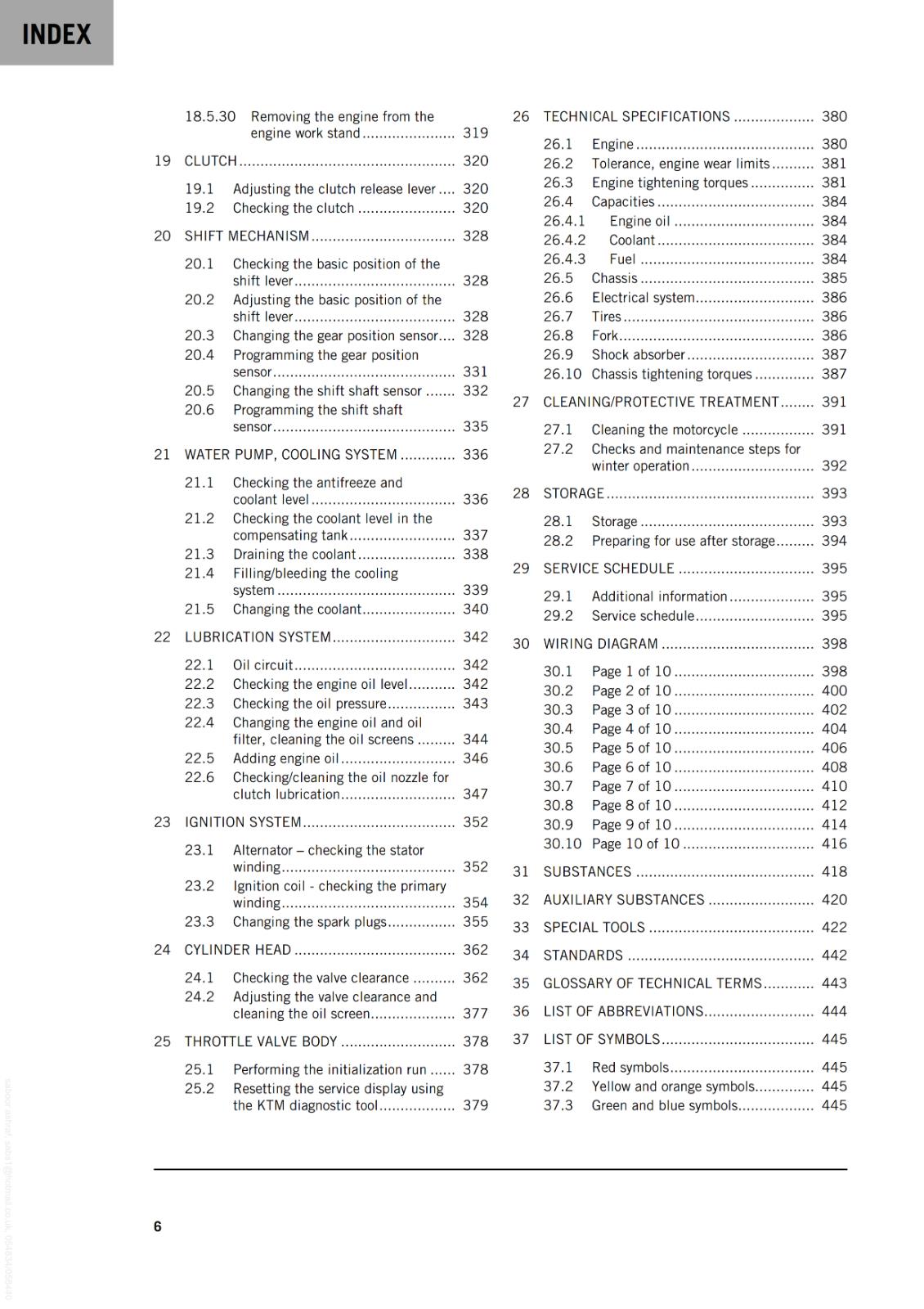 KTM 2024 - 990 DUKE - WORKSHOP SERVICE REPAIR MANUAL COMB BOUND