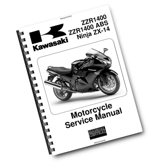 KAWASAKI 2008 2009 2010 2011 - ZZR 1400 ABS NINJA ZX-14 - WORKSHOP SERVICE