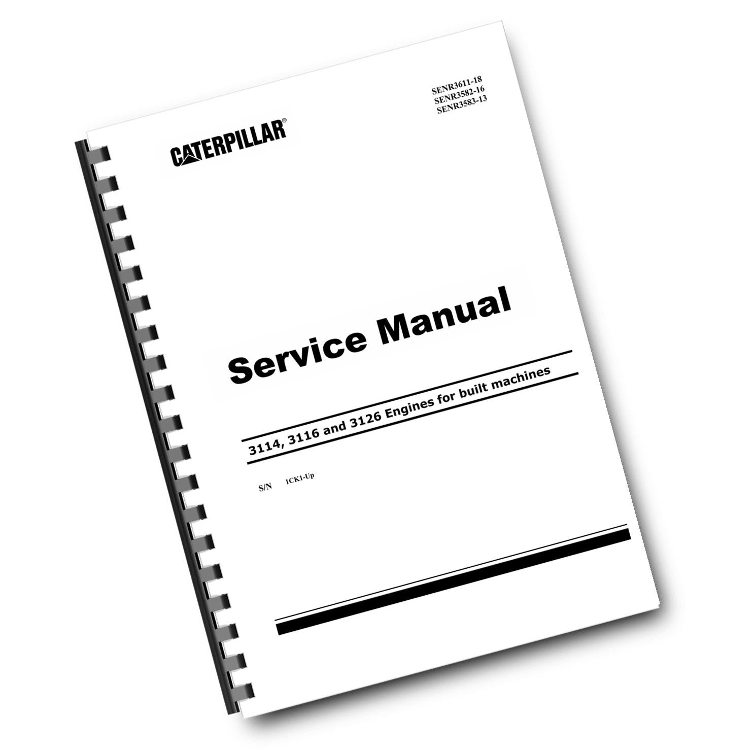 CATERPILLAR 3114 3116 3126 ENGINES - WORKSHOP SERVICE REPAIR MANUAL