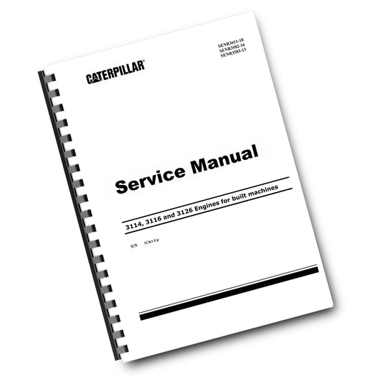 CATERPILLAR 3114 3116 3126 ENGINES - WORKSHOP SERVICE REPAIR MANUAL