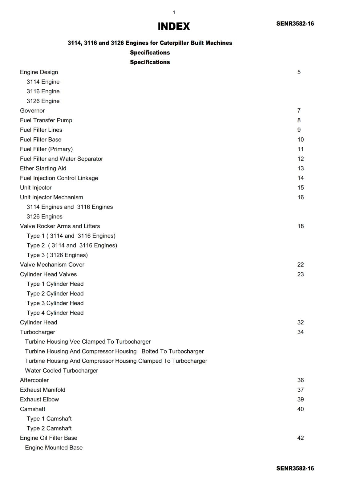 CATERPILLAR 3114 3116 3126 ENGINES - WORKSHOP SERVICE REPAIR MANUAL