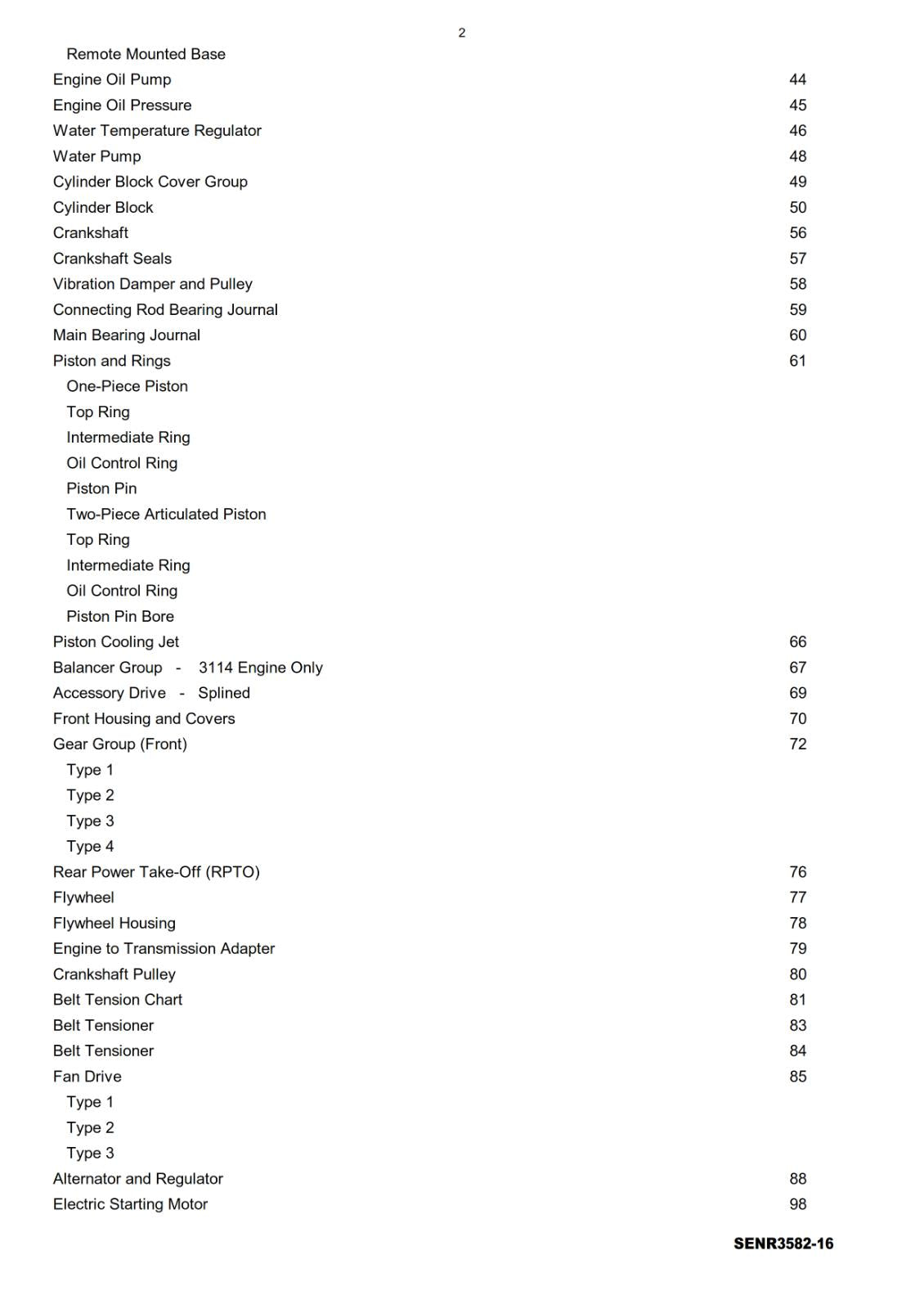CATERPILLAR 3114 3116 3126 ENGINES - WORKSHOP SERVICE REPAIR MANUAL