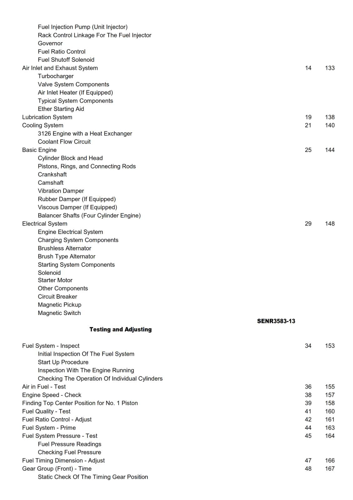CATERPILLAR 3114 3116 3126 ENGINES - WORKSHOP SERVICE REPAIR MANUAL