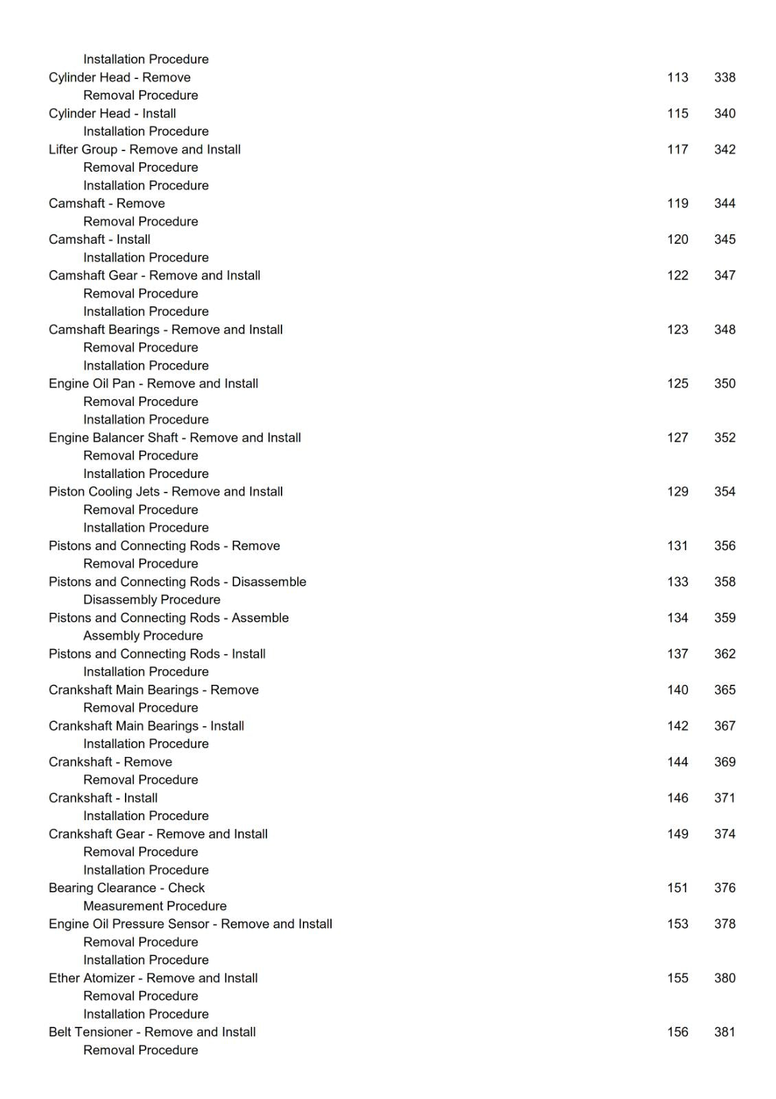 CATERPILLAR 3114 3116 3126 ENGINES - WORKSHOP SERVICE REPAIR MANUAL