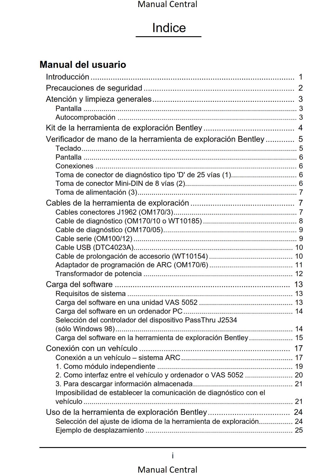 ITALIAN LANGUAGE - BENTLEY OMICHECK USER MANUAL - REPRINTED COMB BOUND