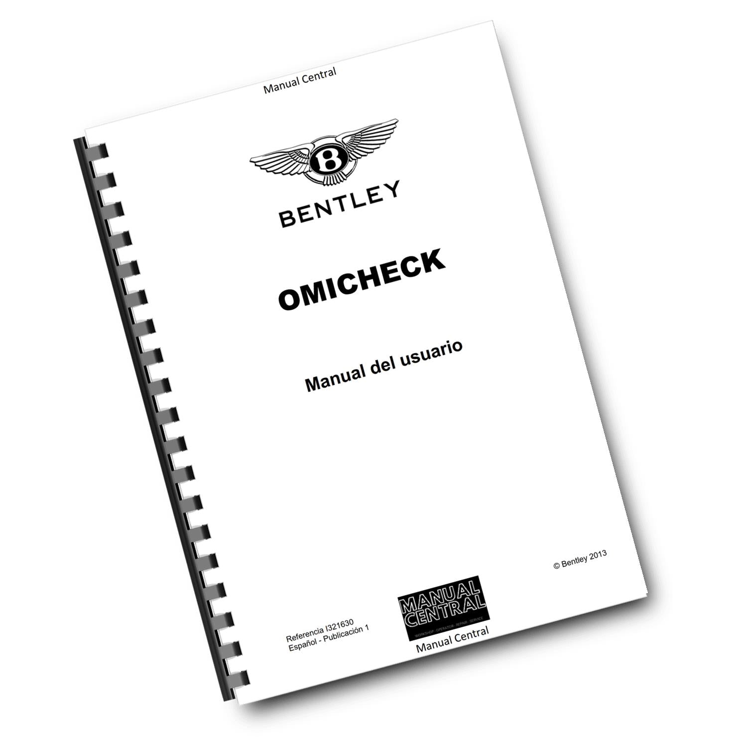 SPANISH LANGUAGE - BENTLEY OMICHECK USER MANUAL - REPRINTED COMB BOUND