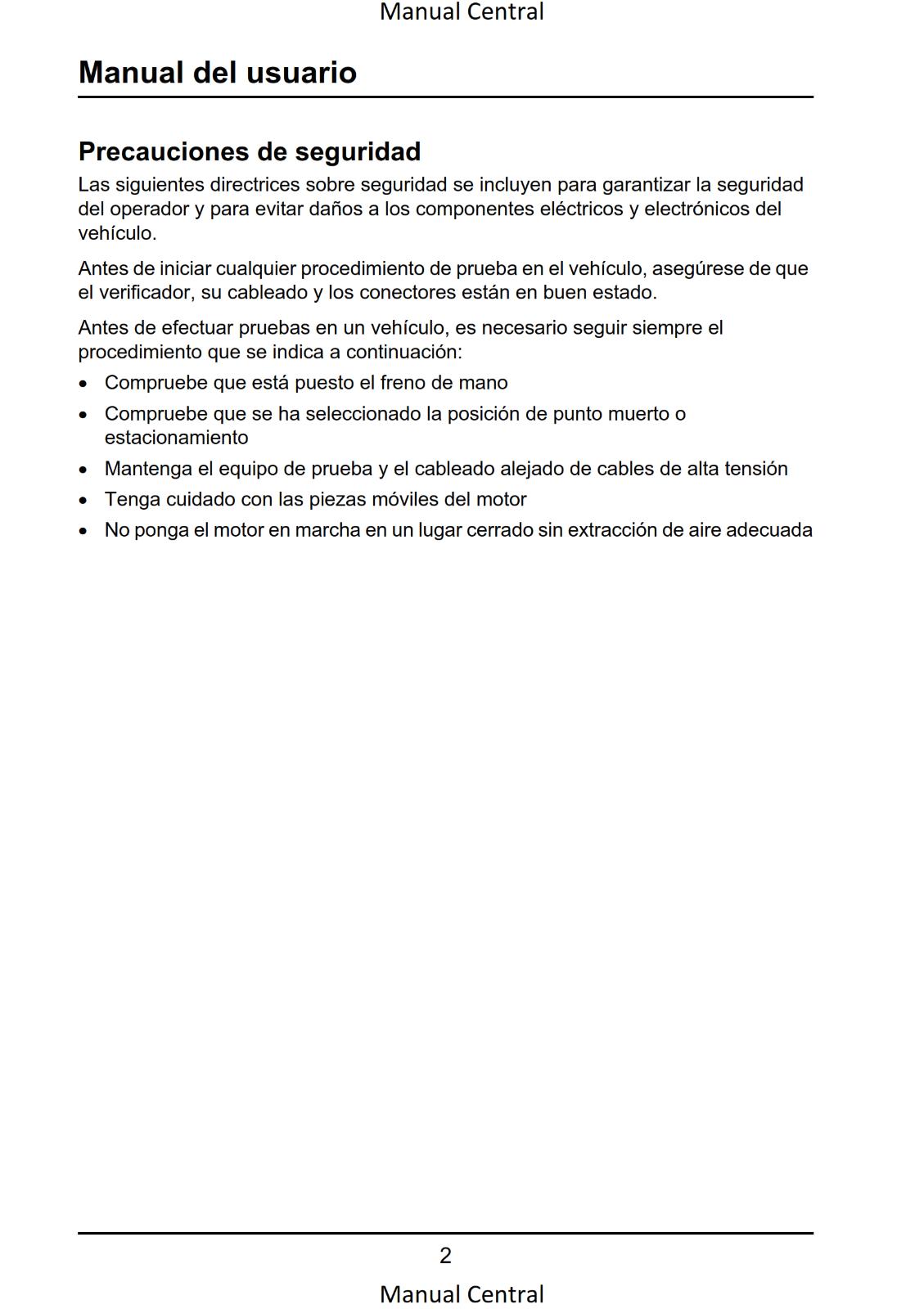 SPANISH LANGUAGE - BENTLEY OMICHECK USER MANUAL - REPRINTED COMB BOUND