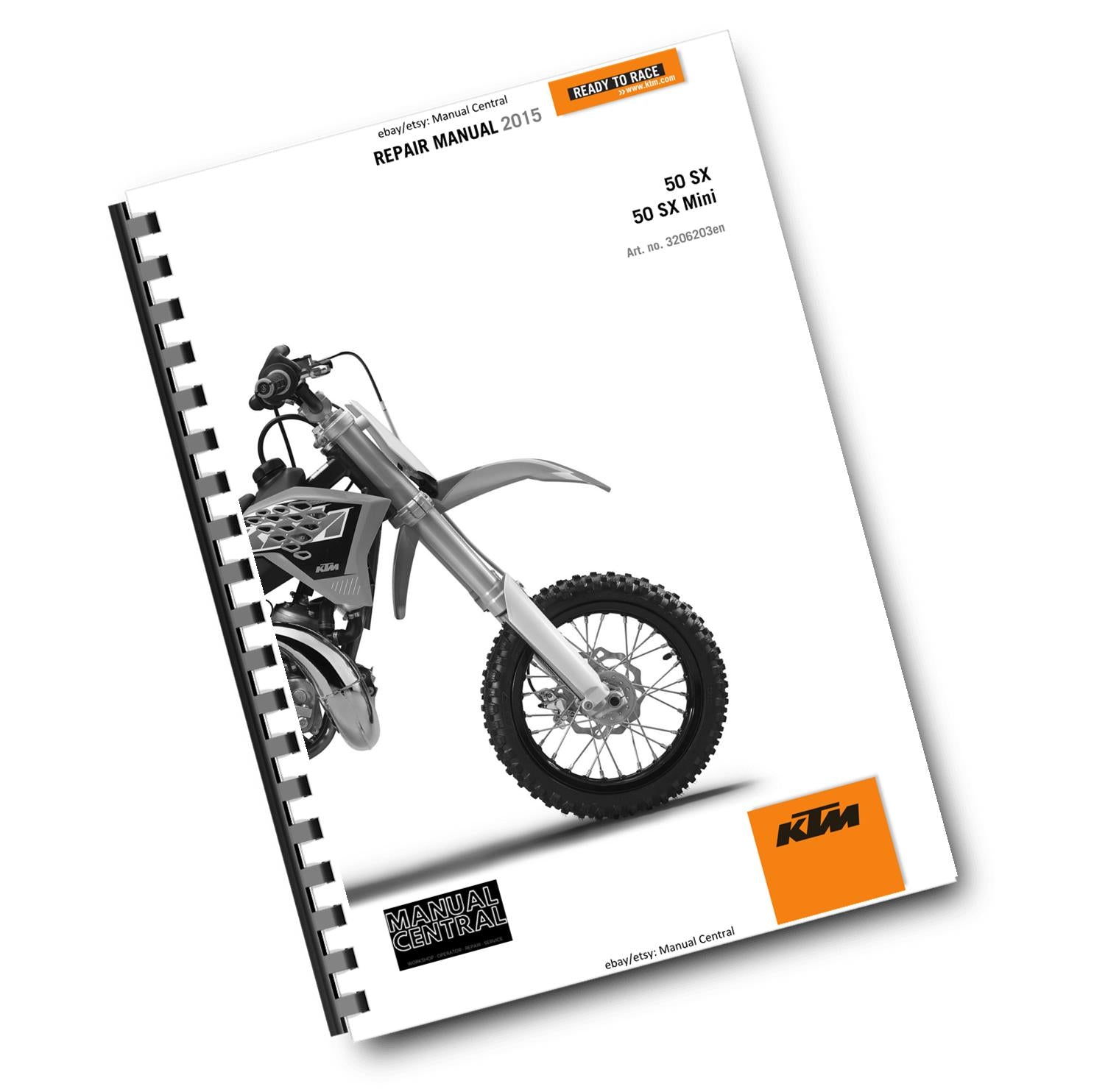 KTM 2015 - 50 SX MINI - WORKSHOP REPAIR SERVICE MANUAL REPRINTED