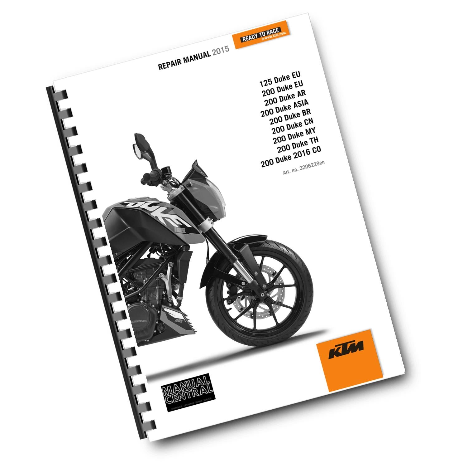 KTM 2015 - 125 200 DUKE - WORKSHOP REPAIR SERVICE MANUAL REPRINTED