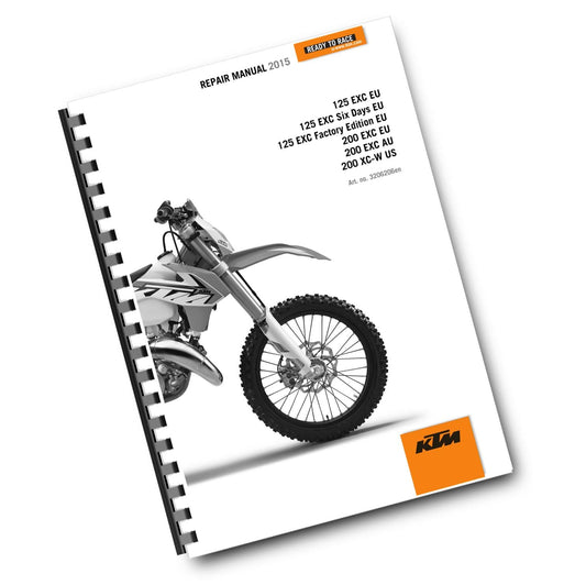 KTM 2015 - 125 200 EXC SIX DAYS FACTORY EDITION - WORKSHOP REPAIR SERVICE MANUAL