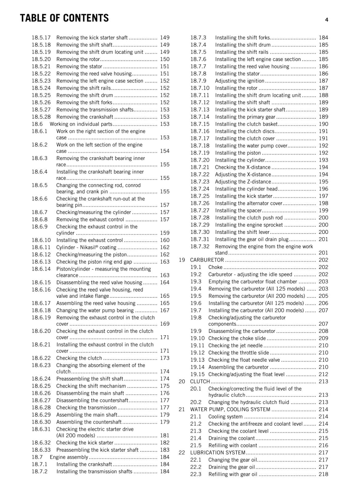 KTM 2015 - 125 200 EXC SIX DAYS FACTORY EDITION - WORKSHOP REPAIR SERVICE MANUAL