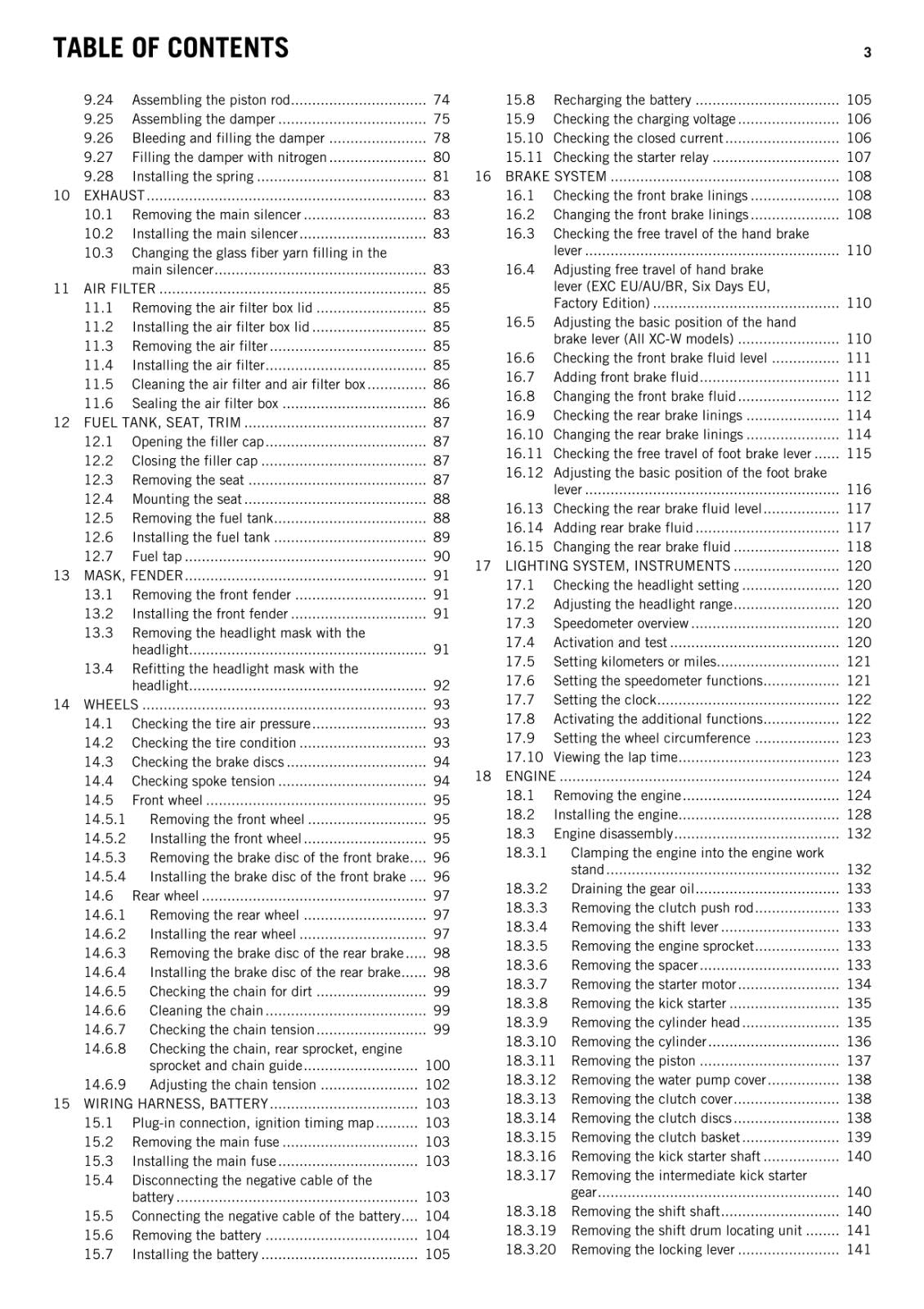 KTM 2015 - 250 300 EXC XC-W SIX DAYS FACTORY EDITION - WORKSHOP REPAIR SERVICE
