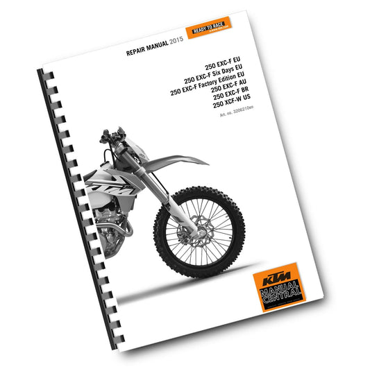 KTM 2015 - 250 EXC-F SIX DAYS FACTORY EDITION XCF-W - WORKSHOP REPAIR SERVICE