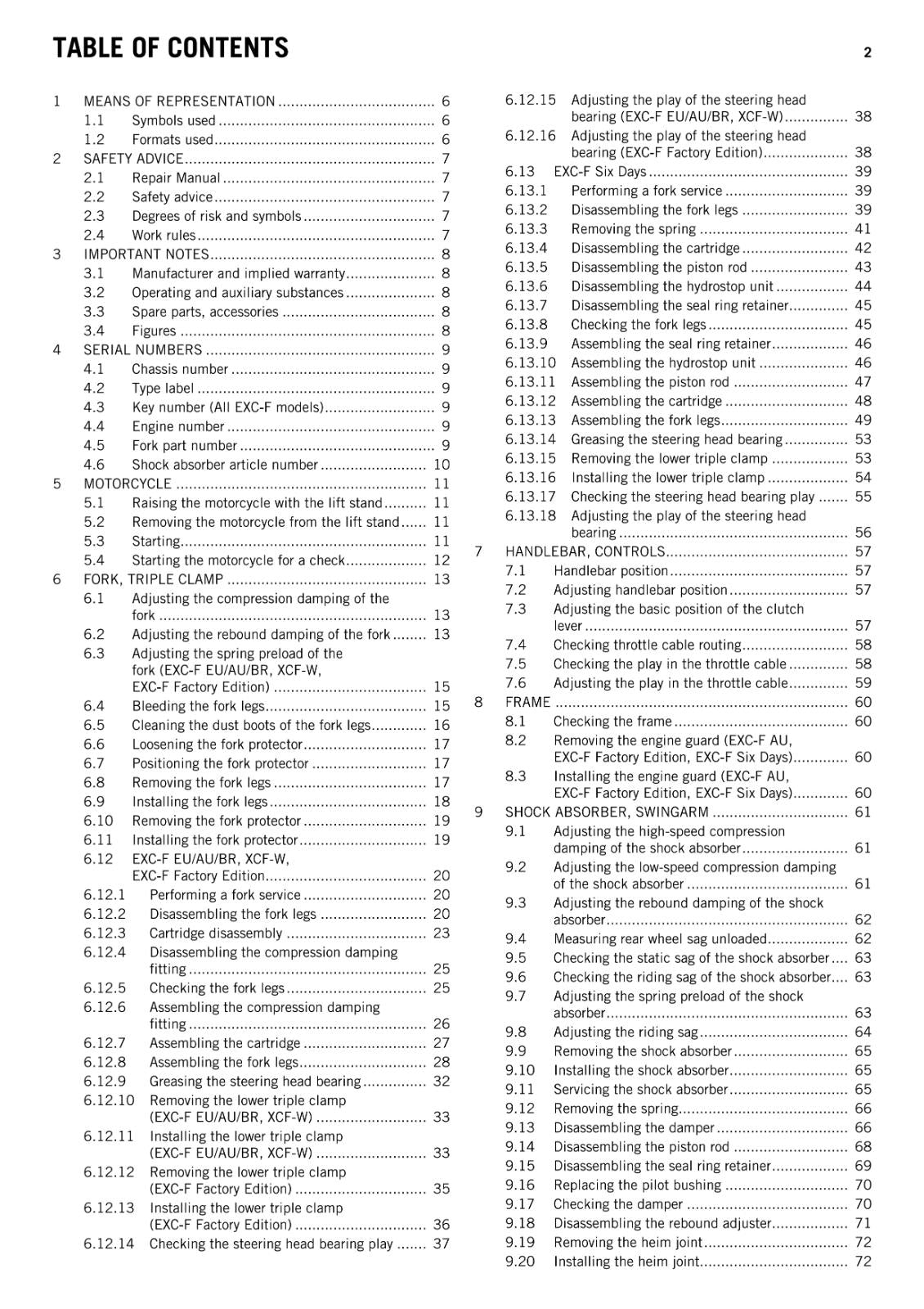 KTM 2015 - 250 EXC-F SIX DAYS FACTORY EDITION XCF-W - WORKSHOP REPAIR SERVICE