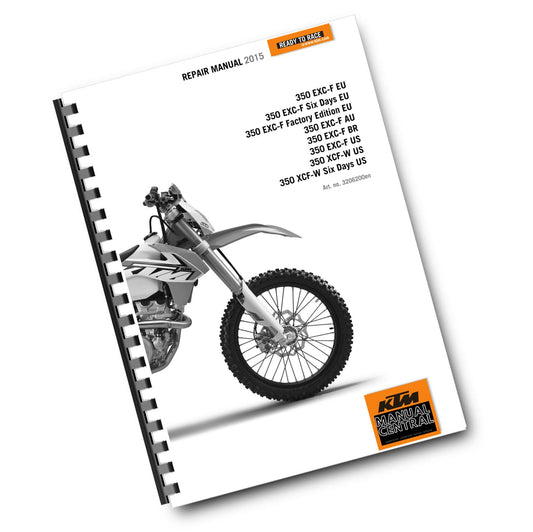 KTM 2015 - 350 EXC-F SIX DAYS FACTORY EDITION XCF-W - WORKSHOP REPAIR SERVICE
