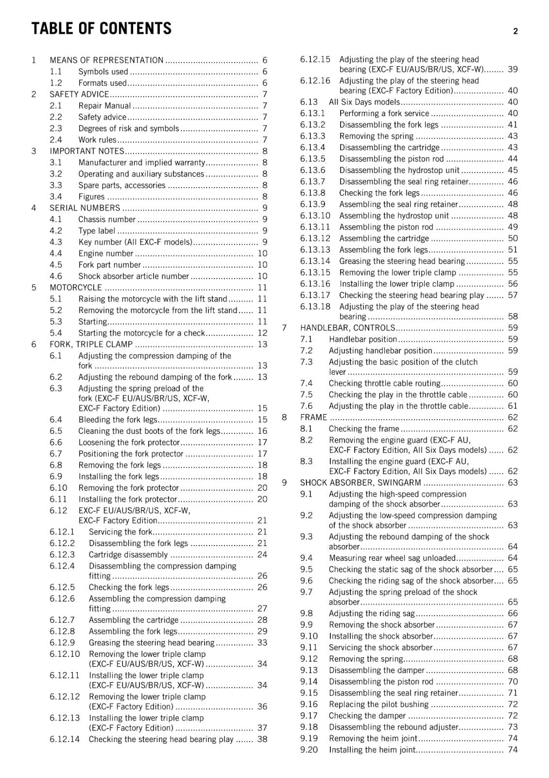 KTM 2015 - 350 EXC-F SIX DAYS FACTORY EDITION XCF-W - WORKSHOP REPAIR SERVICE