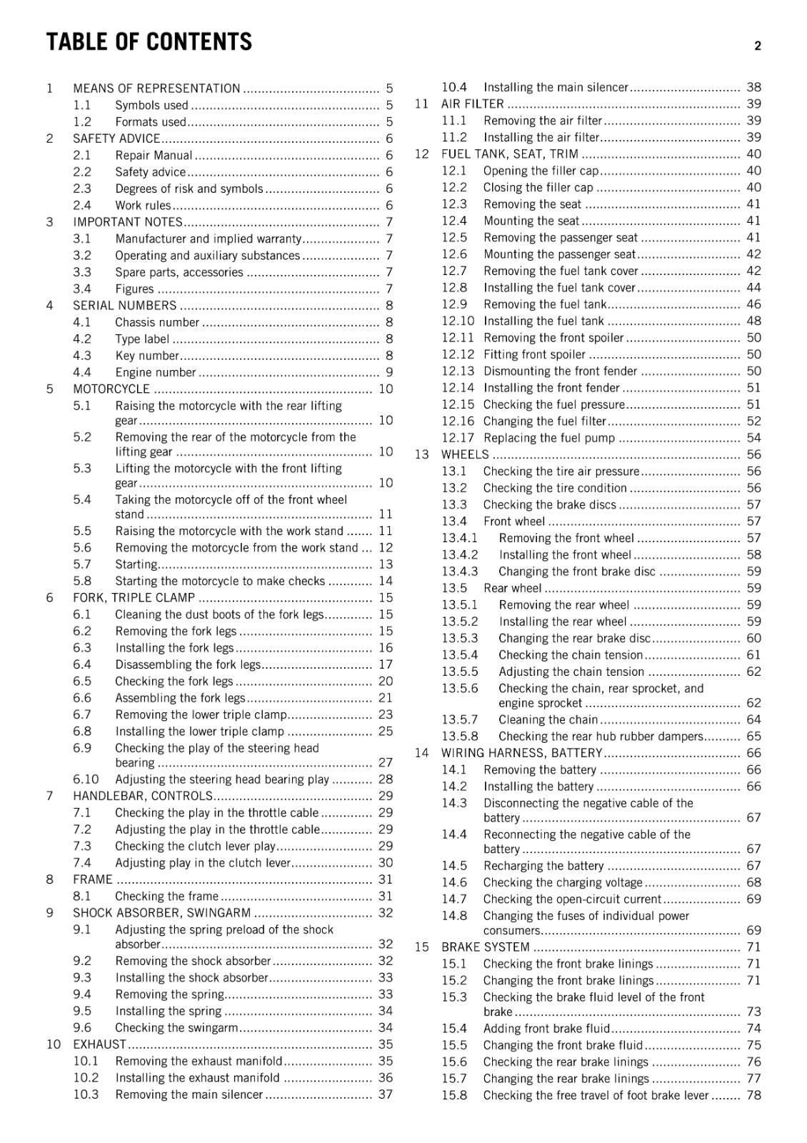 KTM 2015 - 390 DUKE - WORKSHOP REPAIR SERVICE MANUAL