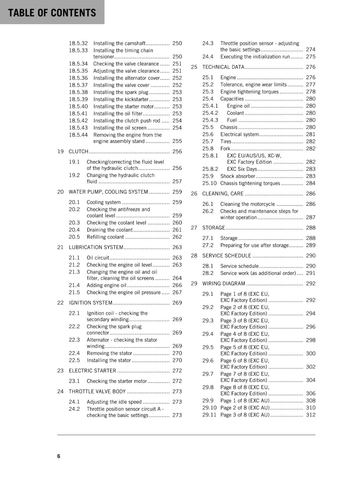 KTM 2015 - 450 500 EXC SIX DAYS  FACTORY EDITION XC-W - WORKSHOP REPAIR SERVICE