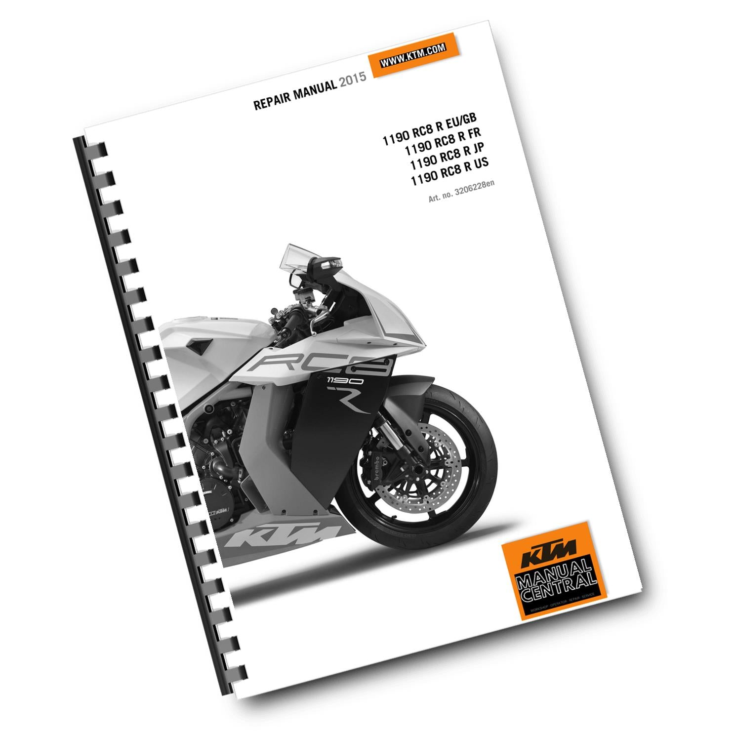 KTM 2015 - 1190 RC8 R - WORKSHOP REPAIR SERVICE MANUAL