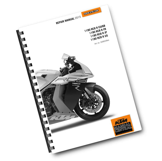 KTM 2015 - 1190 RC8 R - WORKSHOP REPAIR SERVICE MANUAL
