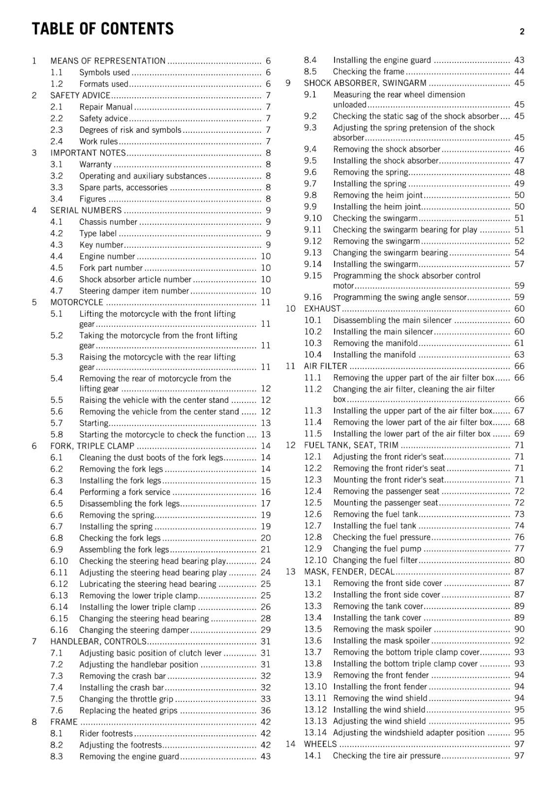 KTM 2015 - 1290 SUPER ADVENTURE - WORKSHOP REPAIR SERVICE MANUAL