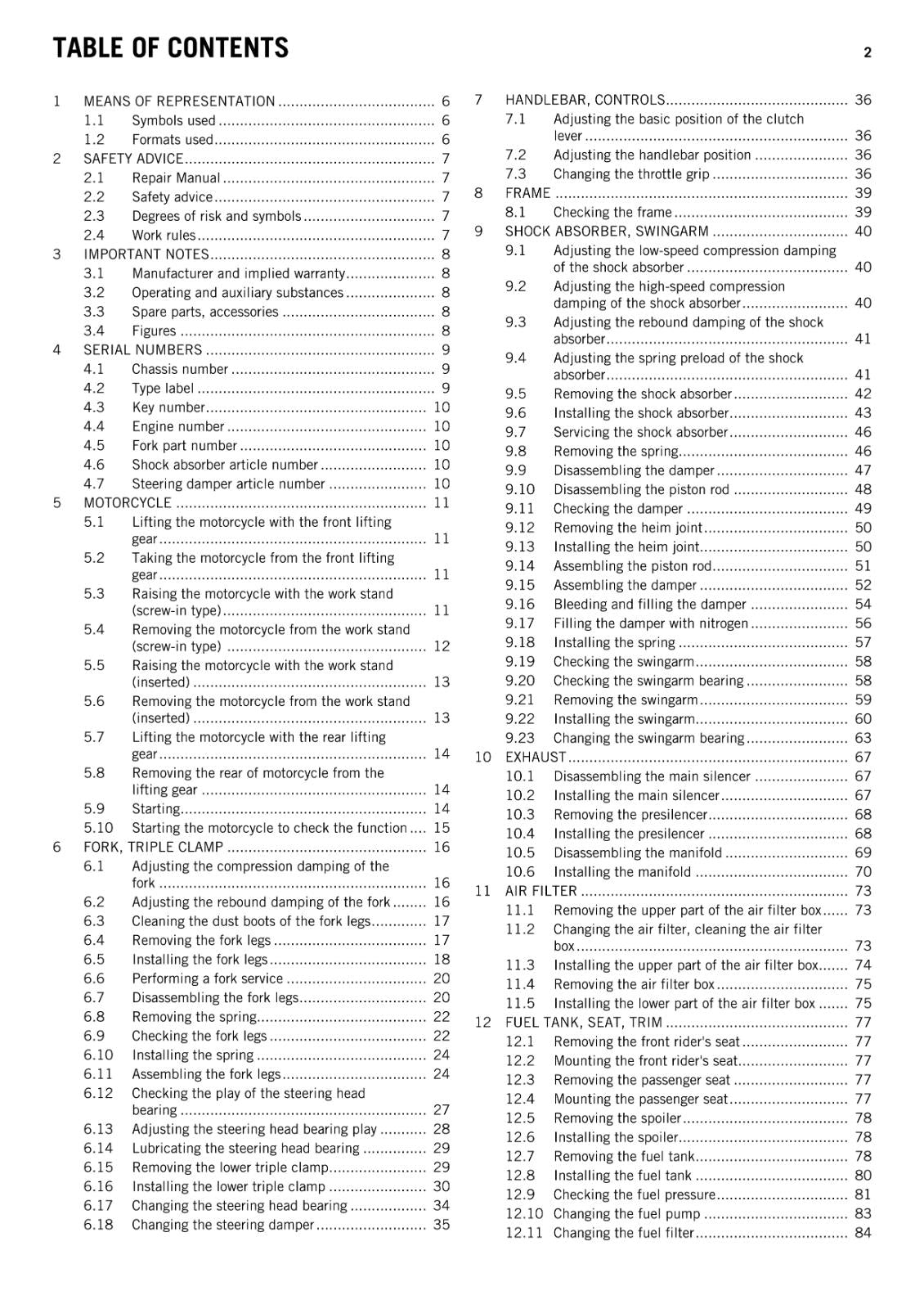 KTM 2015 - 1290 SUPER DUKE R - WORKSHOP REPAIR SERVICE MANUAL
