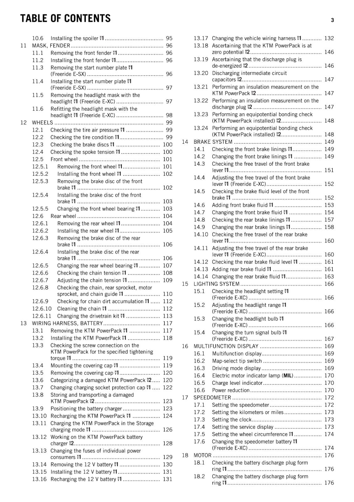 KTM 2015 - FREERIDE E-SX E-XC - WORKSHOP REPAIR SERVICE MANUAL