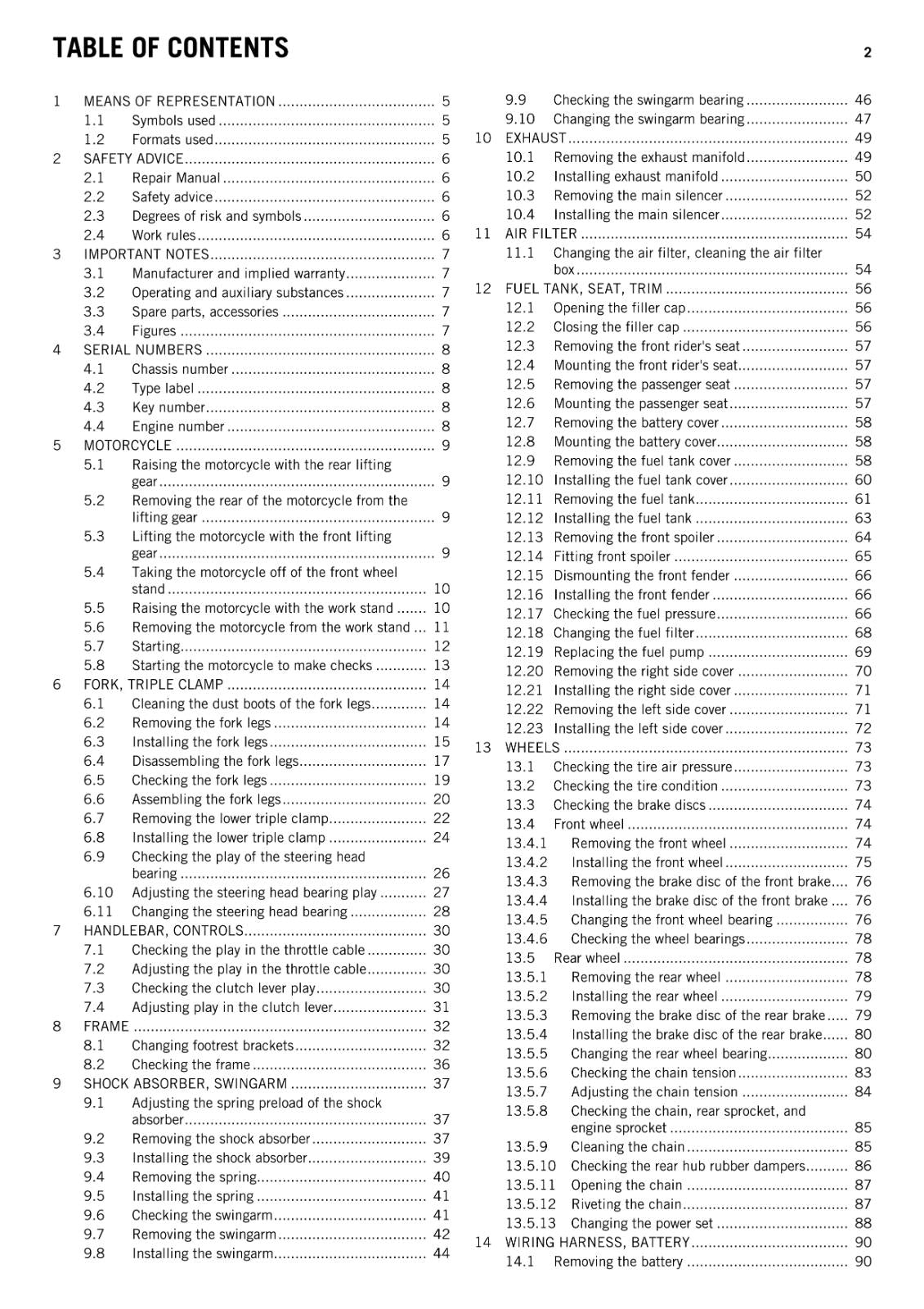 KTM 2015 - RC 250 - WORKSHOP REPAIR SERVICE MANUAL