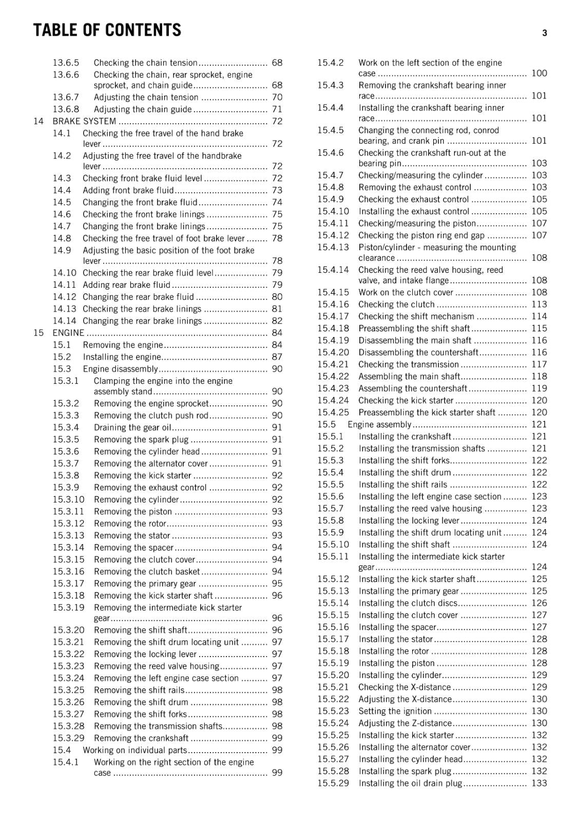 KTM 2014 - 85 SX 19/16 17/14 - WORKSHOP REPAIR SERVICE MANUAL