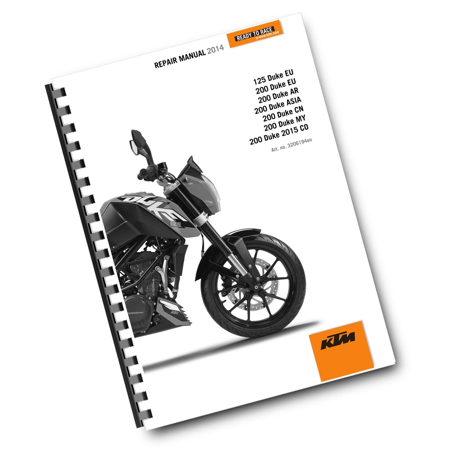 KTM 2014 - 125 200 DUKE  - WORKSHOP REPAIR SERVICE MANUAL