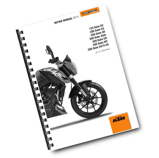 KTM 2014 - 125 200 DUKE  - WORKSHOP REPAIR SERVICE MANUAL