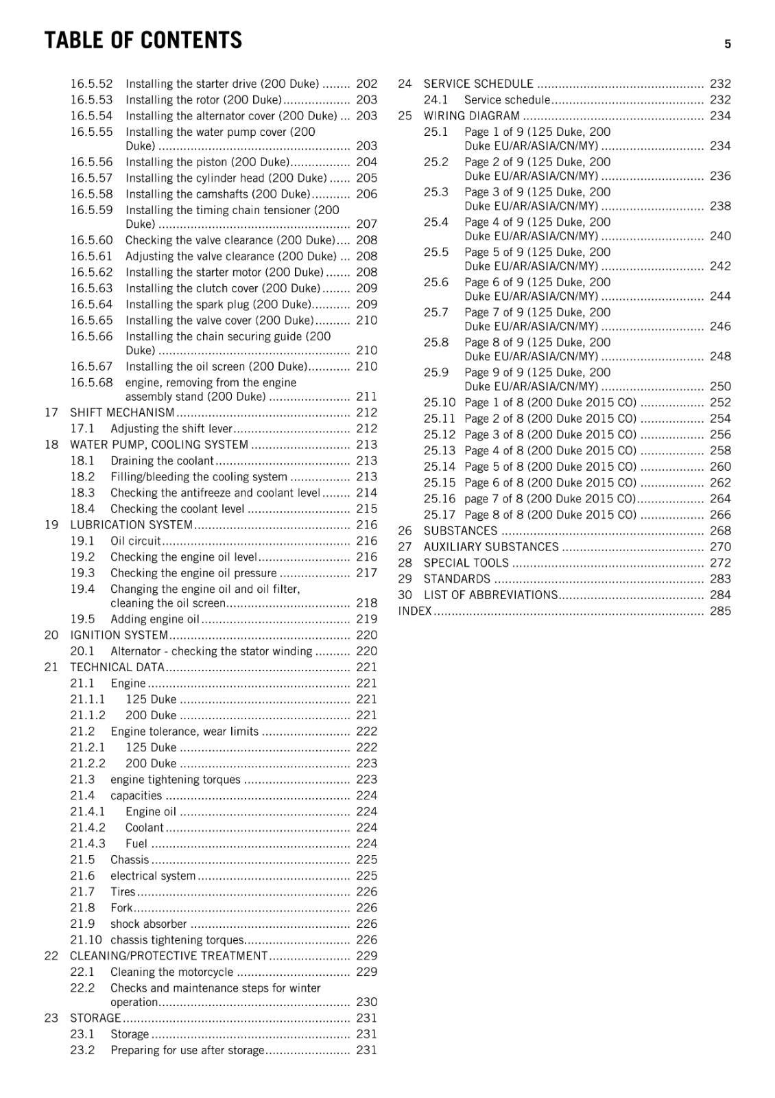 KTM 2014 - 125 200 DUKE  - WORKSHOP REPAIR SERVICE MANUAL