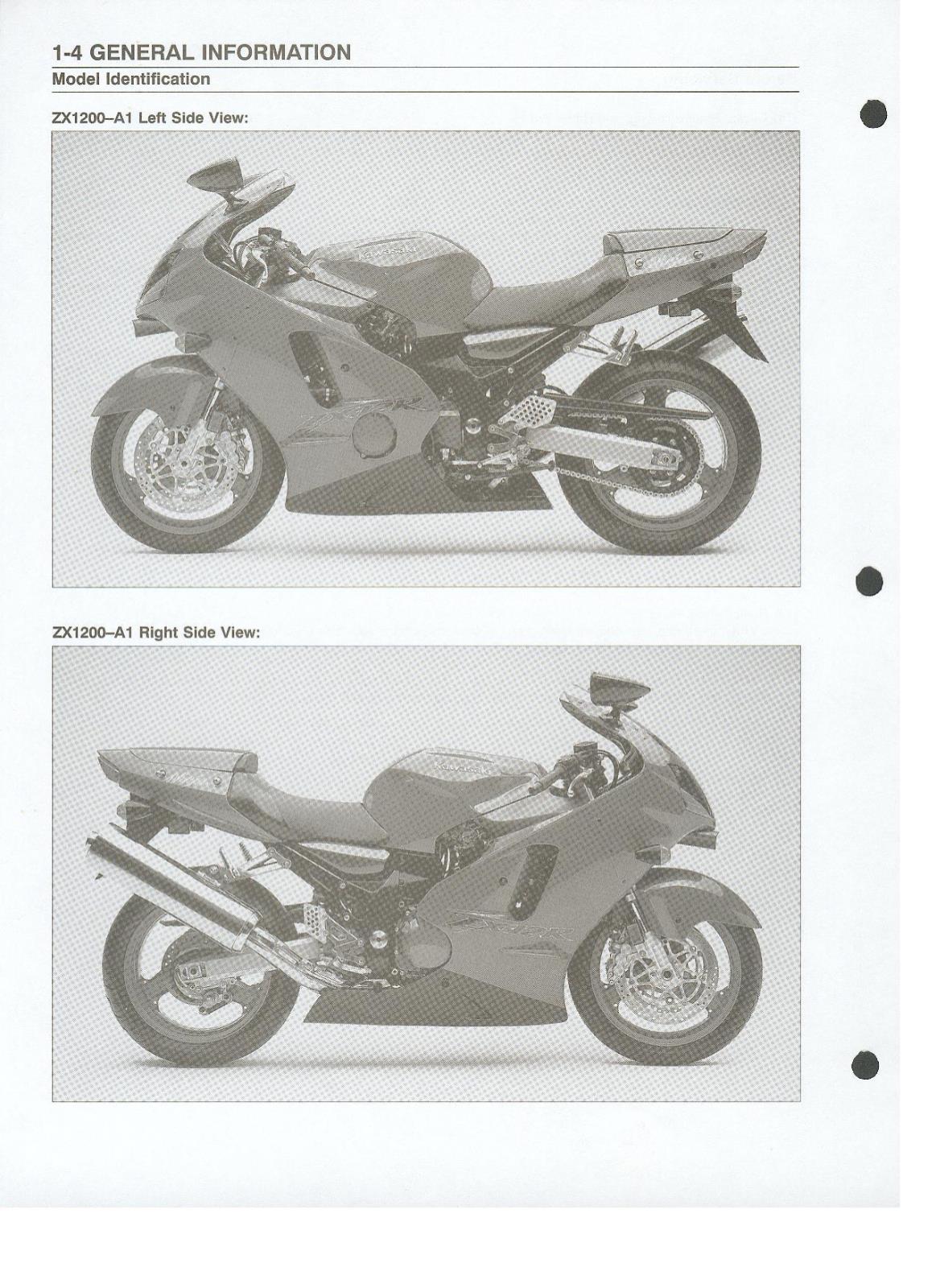 KAWASAKI 2000 - NINJA ZX-12R ZX1200-A1 - WORKSHOP SERVICE REPAIR MANUAL