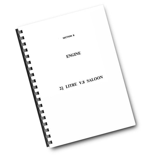 DAIMLER 2.5L V8 SALOON 1962 - 1969 - SECTION B ONLY - ENGINE - WORKSHOP SERVICE