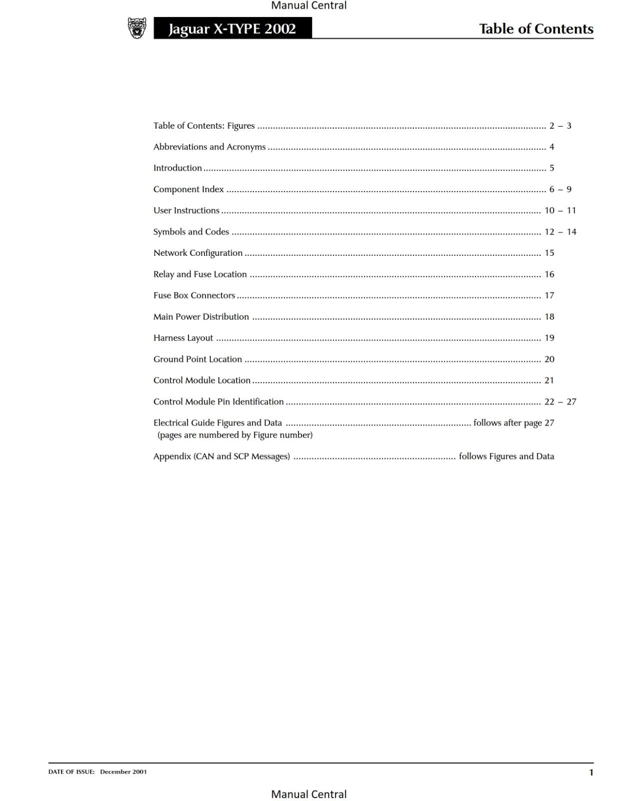 JAGUAR X-TYPE 2002 - 2.5L 3.0L ELECTRICAL GUIDE MANUAL REPRINTED COMB BOUND