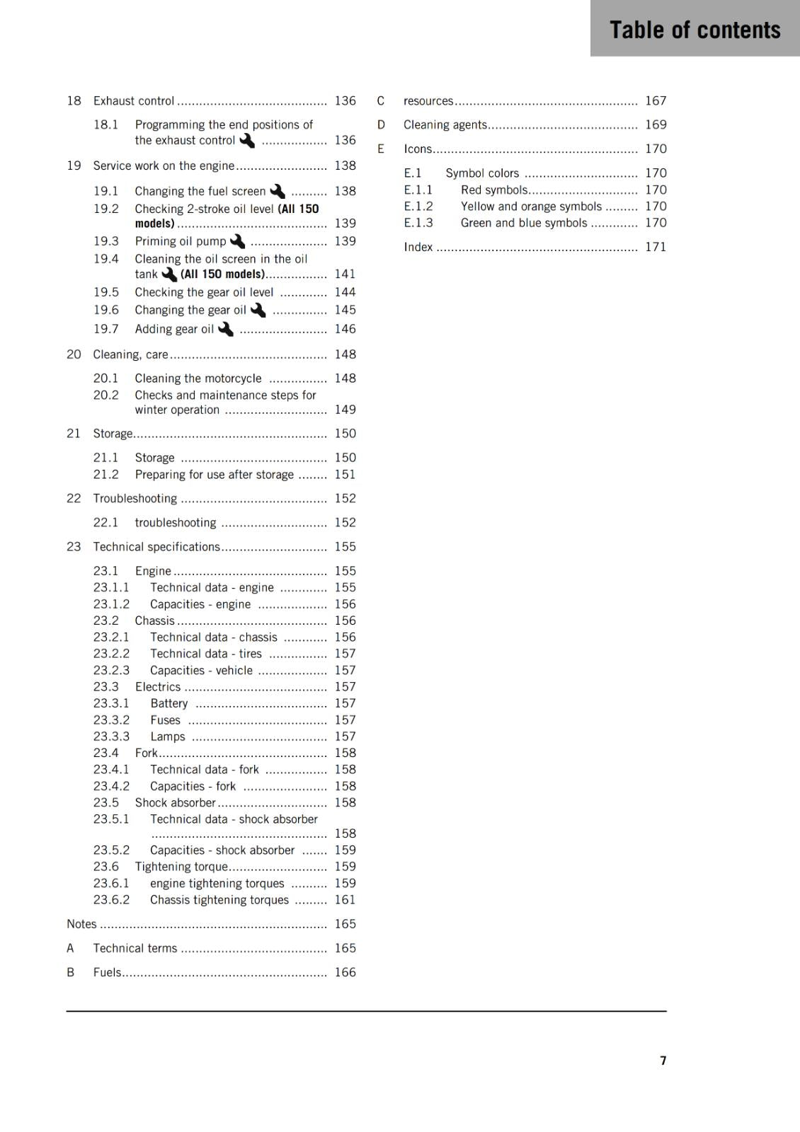 KTM 2025 - 125 150 XC-W EXC - OWNERS MANUAL USER GUIDE