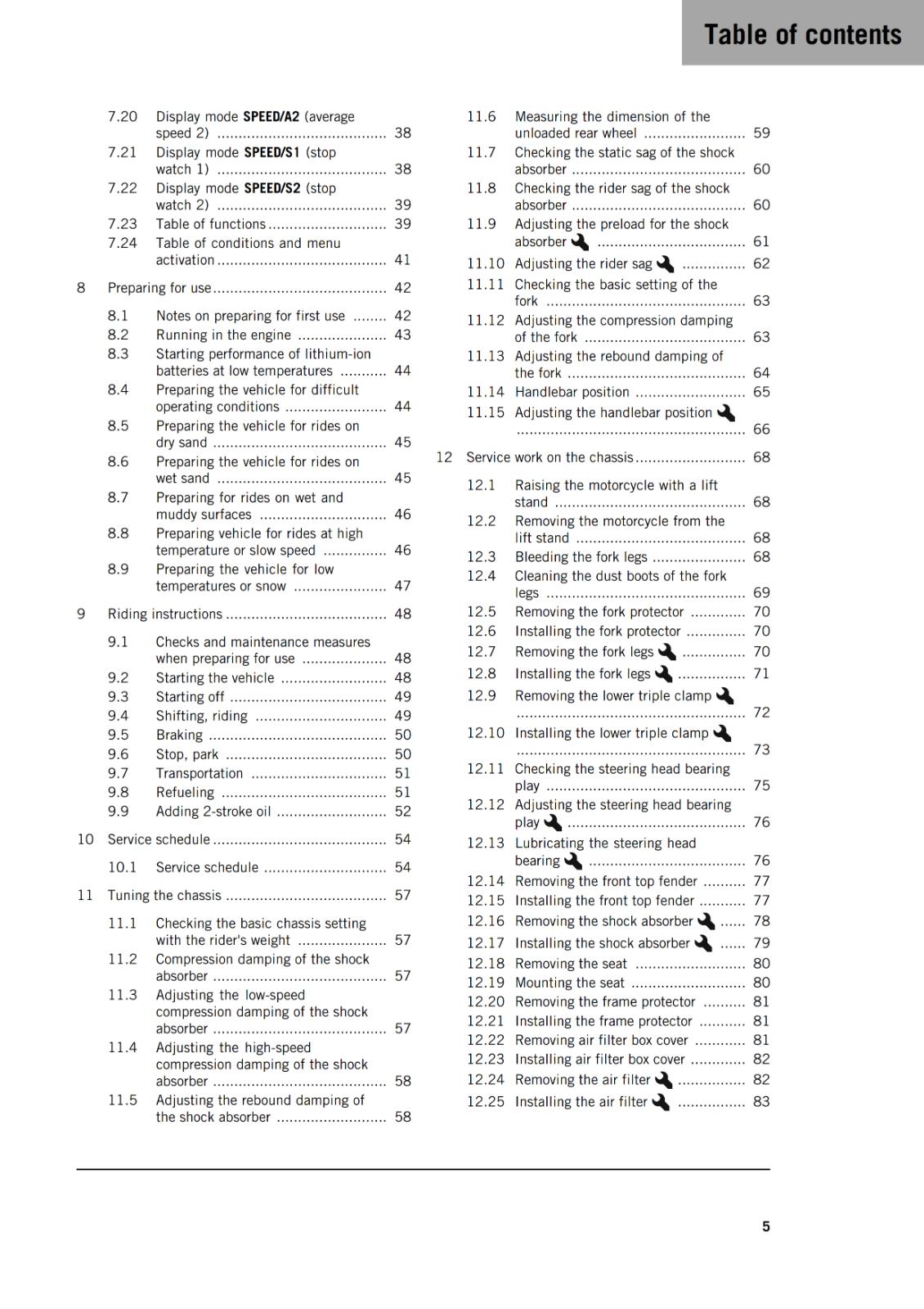 KTM 2025 - 300 EXC XC-W HARDENDURO CHAMPION FACTORY - OWNERS MANUAL USER GUIDE