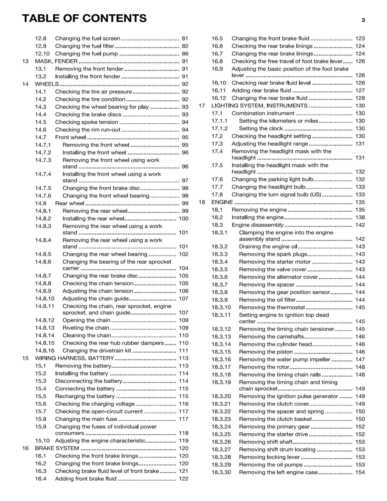 HUSQVARNA 2016 - 701 ENDURO - REPAIR WORKSHOP SERVICE MANUAL