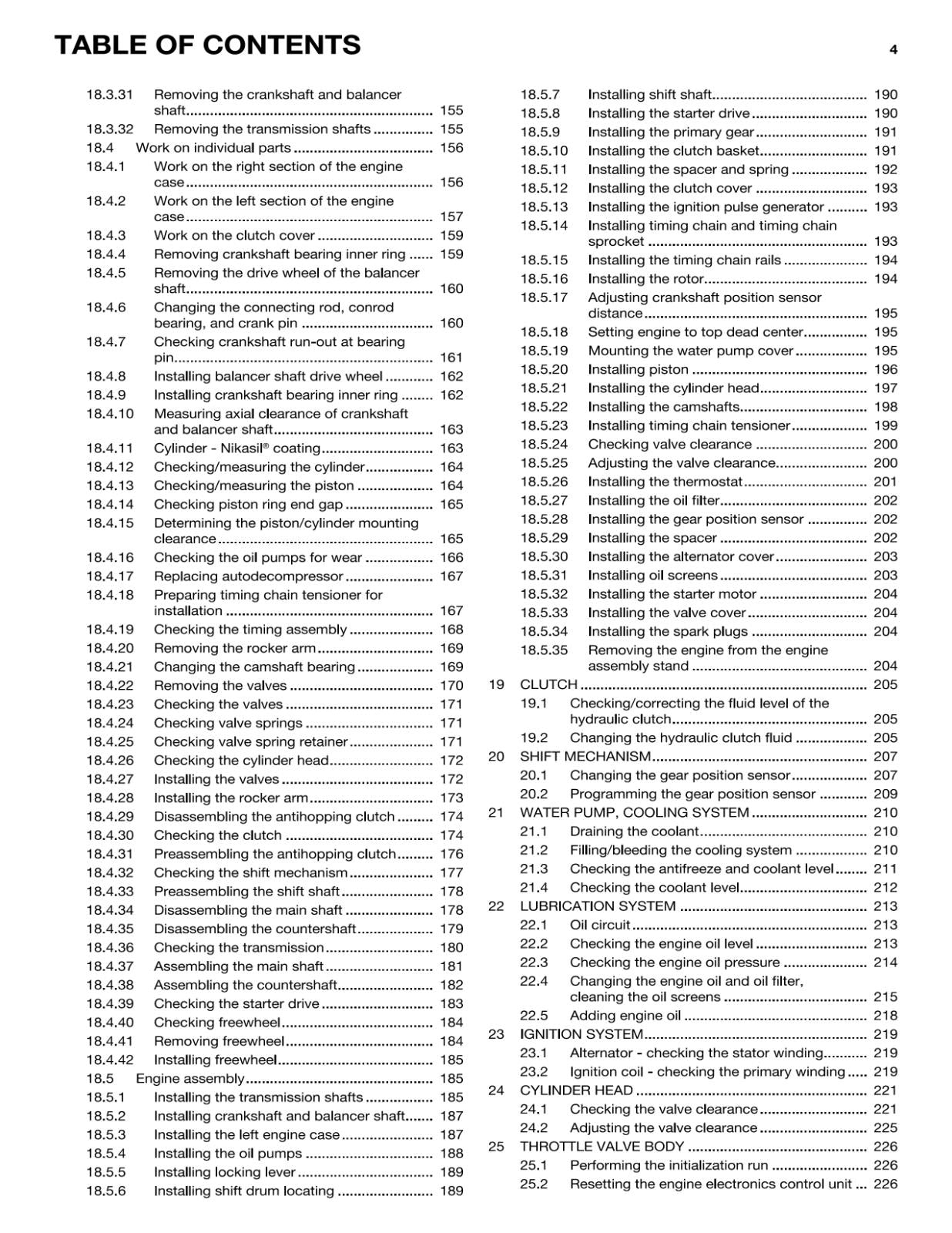 HUSQVARNA 2016 - 701 ENDURO - REPAIR WORKSHOP SERVICE MANUAL
