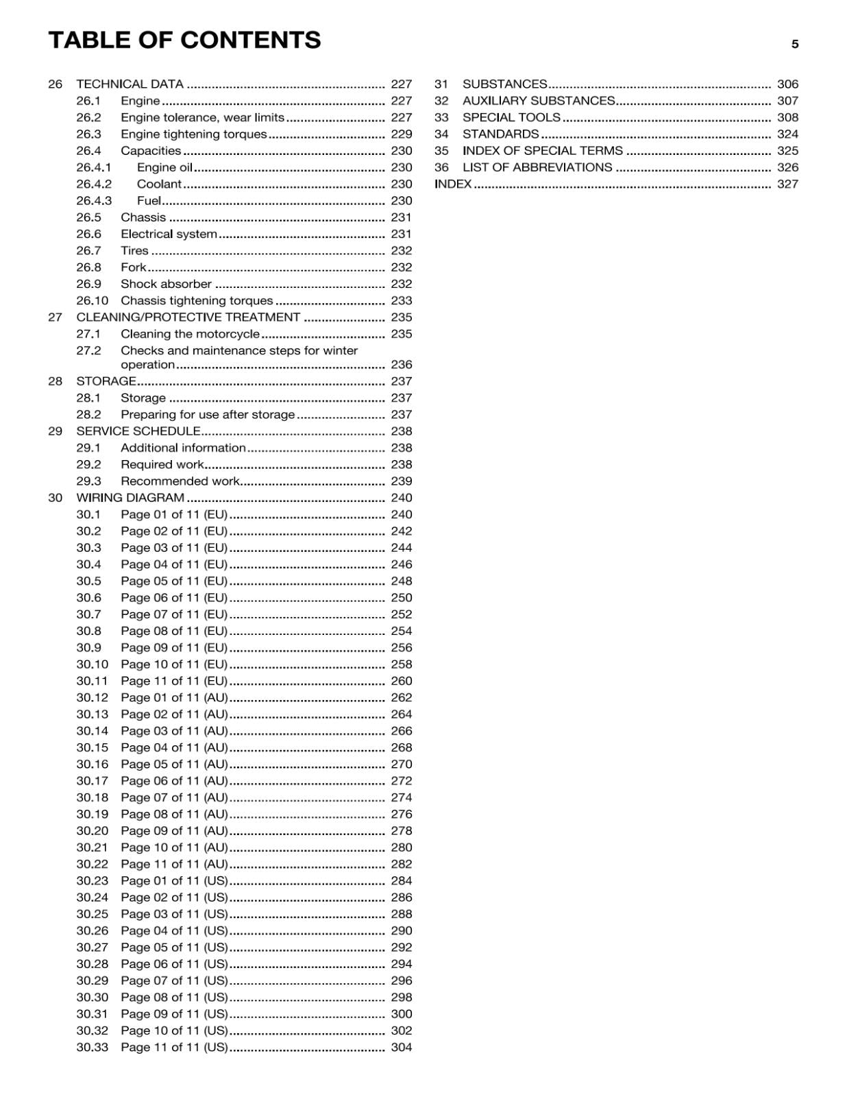 HUSQVARNA 2016 - 701 ENDURO - REPAIR WORKSHOP SERVICE MANUAL
