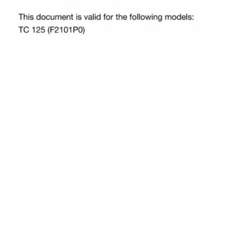 HUSQVARNA 2016 - TC 125 - REPAIR WORKSHOP SERVICE MANUAL