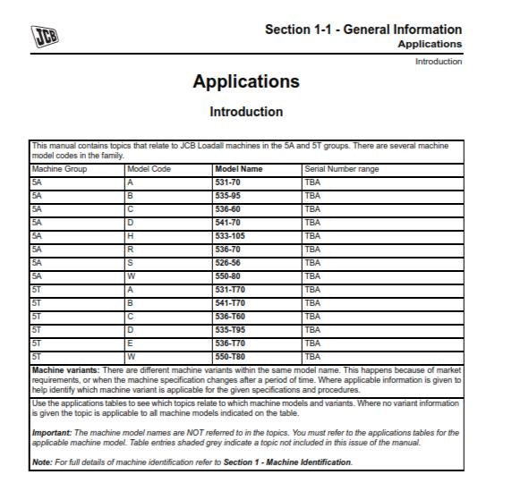 JCB 533-105 526-56 SERVICE WORKSHOP REPAIR - SIDE ENGINE LOADALL