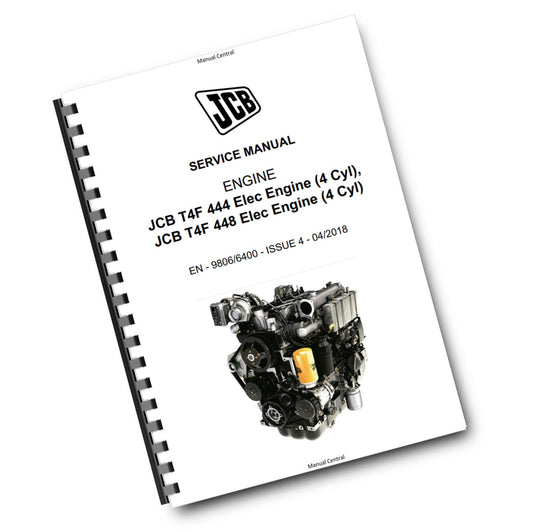 JCB - T4F 444 448 ELEC ENGINE - SERVICE WORKSHOP REPAIR MANUAL