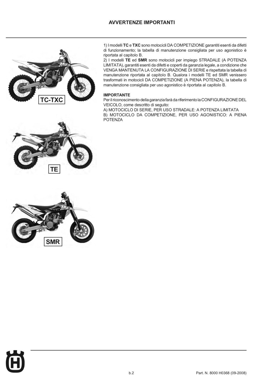ITALIAN HUSQVARNA TE TC TXC SMR 250 450 510 2009 REPAIR WORKSHOP SERVICE MANUAL
