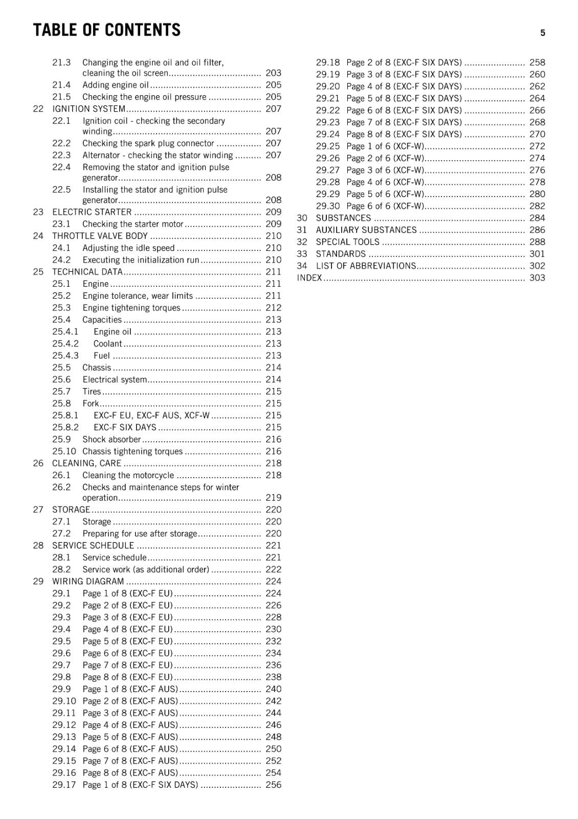 KTM 2014 - 250 EXC-F SIX DAYS XCF-W - WORKSHOP REPAIR SERVICE MANUAL